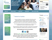 Tablet Screenshot of homesforfamilies.org